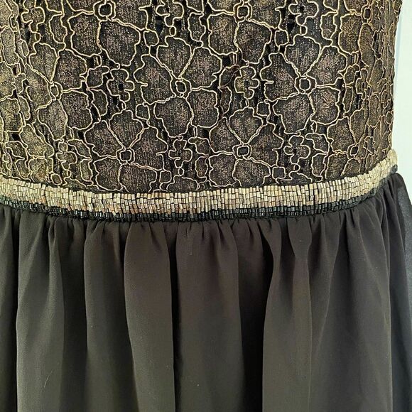 Luna NWT black sleeveless metallic dress - Picture 5 of 13